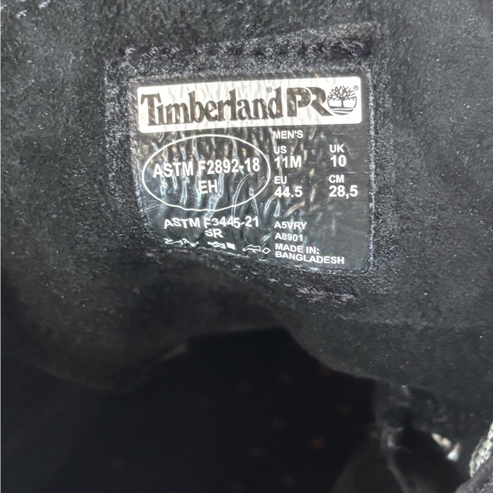 Timberland Pro EUC black Pro wedge 6” soft toe boots Size 11 - Picture 7 of 8